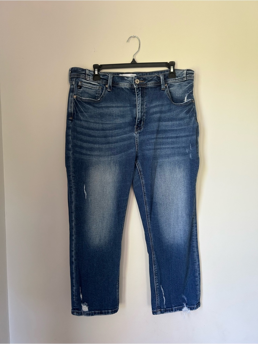 KanCan Dark Blue Ankle Crop Jeans
